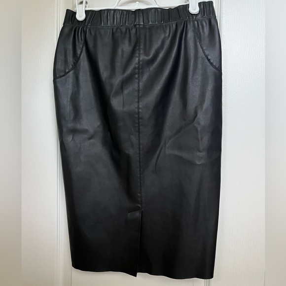 Vero Moda high waisted pencil skirt-faux leather-elastic waistband - Picture 4 of 5